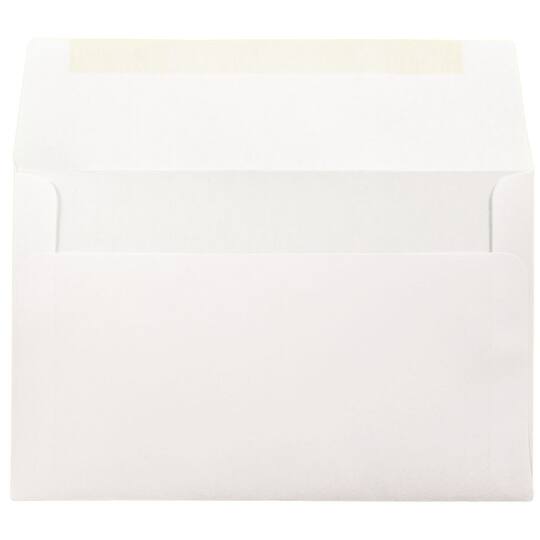 JAM Paper A10 Bright White Wove Strathmore Invitation Envelopes